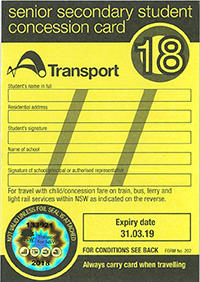 student travel concession card nsw