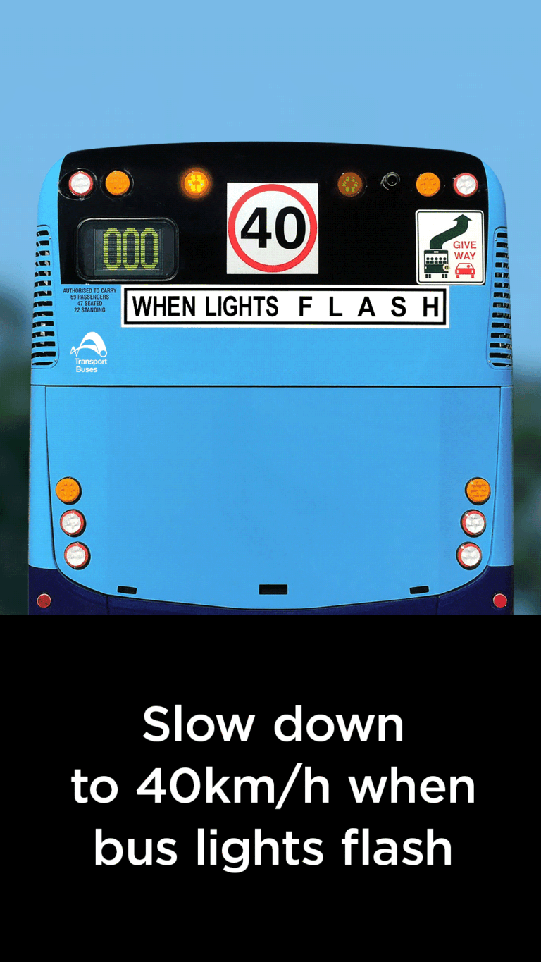 Be Bus Aware - Bus Flashing Lights - Buslines Group