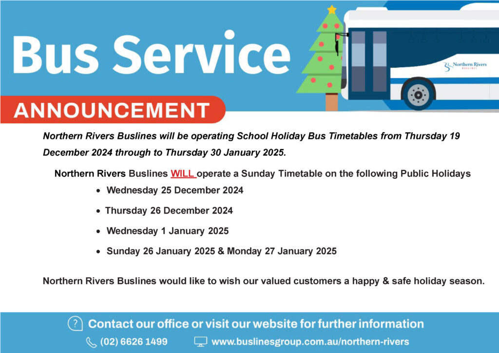 NR Bus Service Announcment Christmas